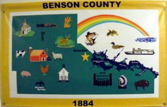 [Flag of Benson County, North Dakota]