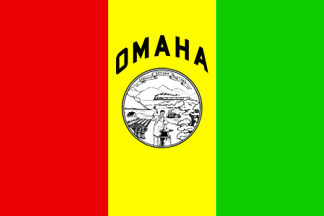 [Former flag of Omaha, Nebraska]