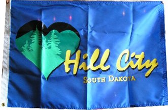 [Flag of Hill City, South Dakota]