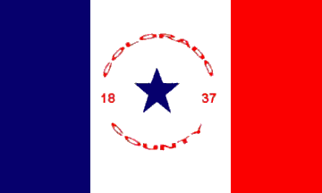 [Flag of Colorado County, Texas]