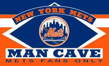 [New York Mets Man Cave flag example]