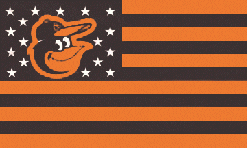 Baltimore Orioles logo flag