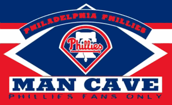 [Philadelphia Phillies Man Cave flag example]