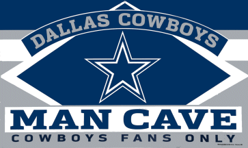 [Dallas Cowboys 'Man Cave' flag]