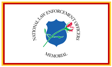 [National Law Enforcement Officers Memorial flag]