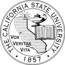 [Seal of California State University]
