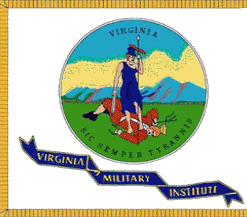 [Virginia Military Institute flag]