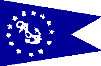[New York Yacht club - 1891 commodore flag]