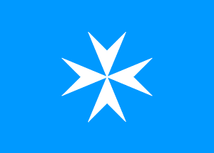[Light blue Maltese-like flag]