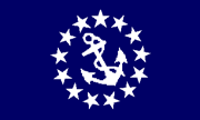 [Yacht Club Commodore flag]