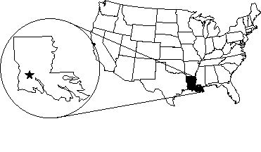 [Coushatta - Louisiana map]