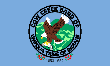 [Cow Creek Band of Umpqua - Oregon flag]