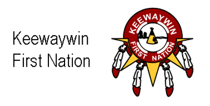 [Kee-Way-Win First Nation, Ontario flag]