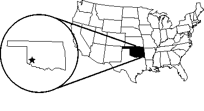 [Kiowa - Oklahoma map]