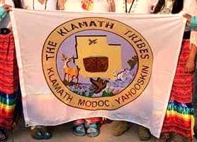 [Klamath Tribes, Oregon flag]