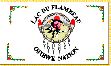 [Lac Du Flambeau Ojibwe - Wisconsin flag]