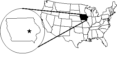 [Sac & Fox of Iowa - Iowa map]