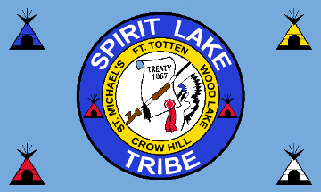 [Spirit Lake Tribe, North Dakota flag]